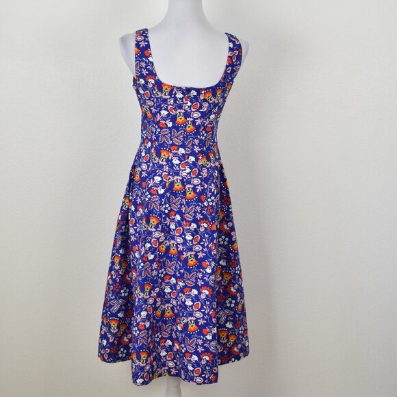 Boden Sabina Midi Tank Dress Exotic Garden Floral - 6R - Picture 6 of 8